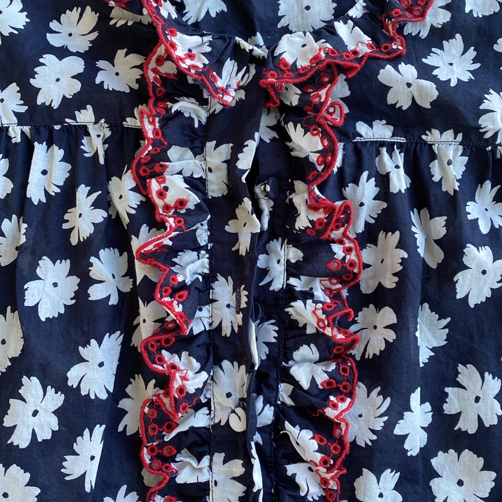 J. Crew Ruffle Blouse - Picture 2 of 7